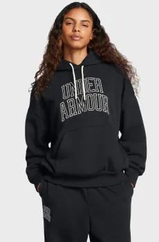 Женское черное худи UA Icon HWT Terry OS Hdy Черный L Under Armour 1386494-001