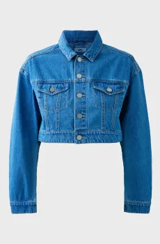 Женская синяя джинсовая куртка Синий 2 DKNY D2A4CX20