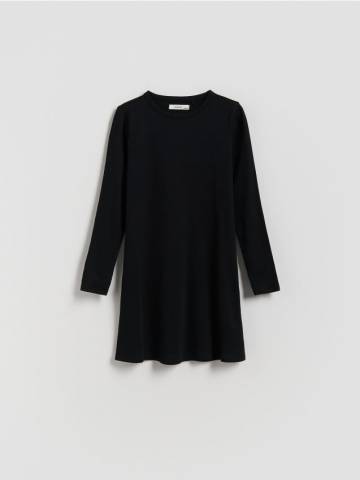 Reserved - Рифлена сукня - чорний - 278FW-99X
