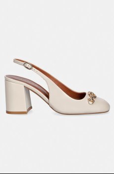 Кожаные туфли Jonak DECOUV CUIR VIEILLI Ecru