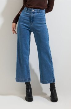 Джинси-кюлоти - синій