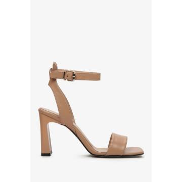 Босоніжки Ankle strap шкіряні бежеві Estro ER00111298 Босоніжки Ankle strap шкіряні бежеві Estro ER00111298