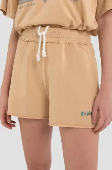 Женские бежевые шорты Бежевый M Replay W8070 .000.23316E