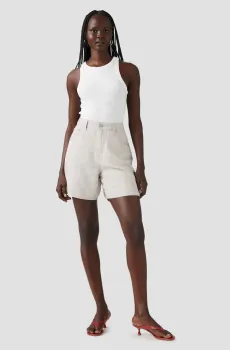 Женские светло-серые льняные шорты High Rise Baggy Серый 26 Levi’s® A9311;0018