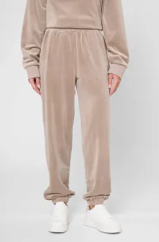 Женские бежевые велюровые спортивные брюки Бежевый M PRPY PWSPPPPF0041
