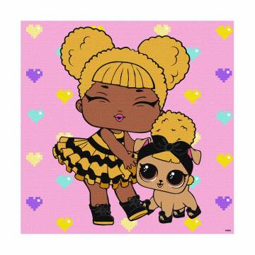 Картина по номерам Ideyka L.O.L. Surprise! TroopSurprise Queen Bee With Queen Pup, 40*40 см (KHO6287) Картина по номерам Ideyka L.O.L. Surprise! TroopSurprise Queen Bee With Queen Pup, 40*40 см (KHO6287)