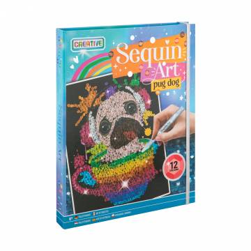 Набор для творчества Grafix Sequin Art Pug Dog от 6 лет, 26.5*20*1.5 см (6337580) Набор для творчества Grafix Sequin Art Pug Dog от 6 лет, 26.5*20*1.5 см (6337580)