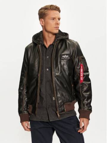 Alpha Industries Шкіряна куртка 193129 Коричневий Regular Fit Alpha Industries Шкіряна куртка 193129 Коричневий Regular Fit