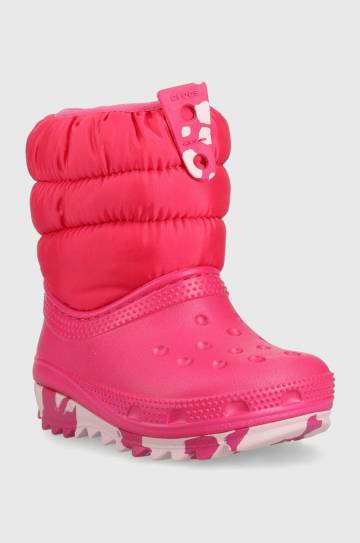 Детские сапоги Crocs цвет розовый Детские сапоги Crocs цвет розовый