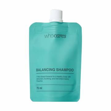 Бессульфатный шампунь Who Cares Balancing Shampoo для сухой и нормальной кожи головы, 75 мл Бессульфатный шампунь Who Cares Balancing Shampoo для сухой и нормальной кожи головы, 75 мл
