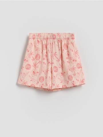 Reserved - Візерунчасті шорти - нюдовий - 6686G-02X