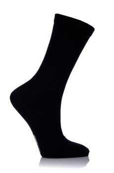 Носки женские AmiGA высокие, спортивные, черные, размер 23-25