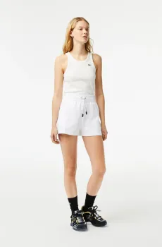 Женские белые шорты Белый 40 Lacoste GF5378001