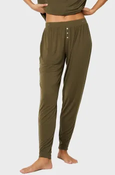 Женские оливковые брюки MODY Оливковый S Etam 6525473