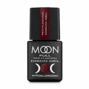 Светоотражающий гель-лак для ногтей Moon Full Red Flashing Disko Gel RF08, 8 мл Светоотражающий гель-лак для ногтей Moon Full Red Flashing Disko Gel RF08, 8 мл