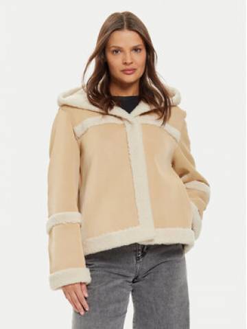 Liu Jo Sport Куртка зі штучної шкіри TF4140 E0903 Бежевий Regular Fit Liu Jo Sport Куртка зі штучної шкіри TF4140 E0903 Бежевий Regular Fit