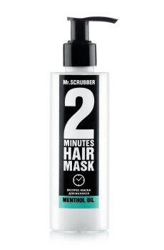 Экспресс-маска для волос Mr.Scrubber 2 Minutes Hair Mask Menthol Oil с ментоловым маслом, против перхоти, 200 мл