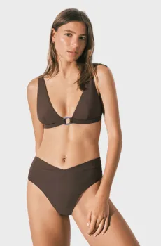 Женские коричневые трусики от купальника Коричневый M womensecret 6463669