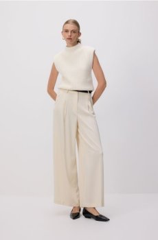 Reserved - Широкі штани - кремовий - 759JL-01X