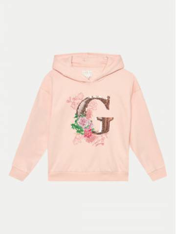Guess Світшот J4YQ09 KAX74 Рожевий Regular Fit Guess Світшот J4YQ09 KAX74 Рожевий Regular Fit