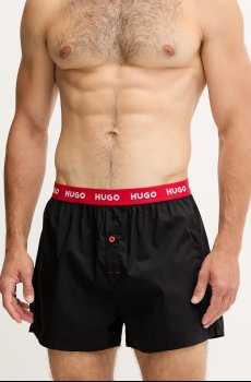 Хлопковые боксёры HUGO 3 шт WOVEN BOXER TRIPLET