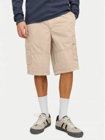 Jack&Jones Шорти з тканини Jpstcole 12253222 Бежевий Loose Fit Jack&Jones Шорти з тканини Jpstcole 12253222 Бежевий Loose Fit