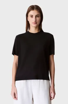 Женский черный джемпер Silk Touch Fine Черный L Calvin Klein LV044B206G