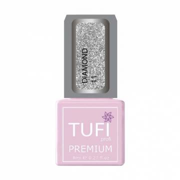 Гель-лак для ногтей Tufi profi Premium Diamond 11 Насыщенное серебро, 8 мл Гель-лак для ногтей Tufi profi Premium Diamond 11 Насыщенное серебро, 8 мл