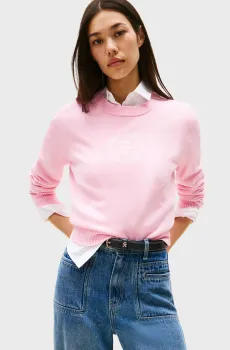 Женский розовый джемпер GRAPHIC LOGO Розовый XS Tommy Hilfiger WW0WW46267