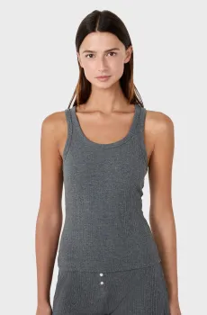 Женская темно-серая майка COLYN Серый XL Etam 6550933