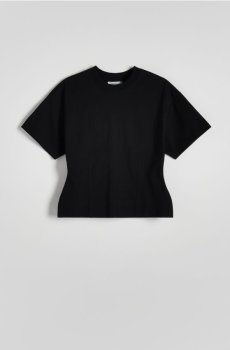 Reserved - Приталена футболка - чорний - 141AF-99X
