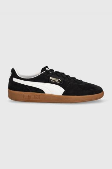 Замшевые кроссовки Puma Palermo Cobalt Glaze цвет чёрный 396463 Замшевые кроссовки Puma Palermo Cobalt Glaze цвет чёрный 396463