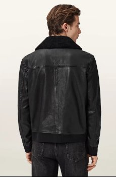 Кожаная куртка AllSaints VAUCLUSE