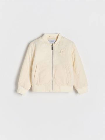 Reserved - GIRLS` OUTER JACKET - кремовий - 559CV-01X Reserved - GIRLS` OUTER JACKET - кремовий - 559CV-01X