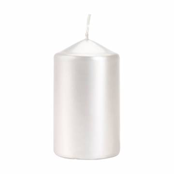 Цилиндрическая свеча Bispol белая, 10 см (60/100-190)