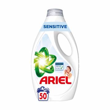Гель для стирки ARIEL Sensitive для чувствительной кожи, 50 стирок, 2.25 л Гель для стирки ARIEL Sensitive для чувствительной кожи, 50 стирок, 2.25 л