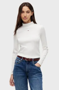 Женский белый гольф ESSENTIAL Белый M Tommy Jeans DW0DW19830