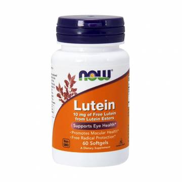 Лютеин NOW Foods Lutein 10 мг, 60 желатиновых капсул Лютеин NOW Foods Lutein 10 мг, 60 желатиновых капсул