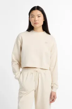 Женский бежевый свитшот Coastal Fleece Бежевый 43-46 New Balance WT51514LIN