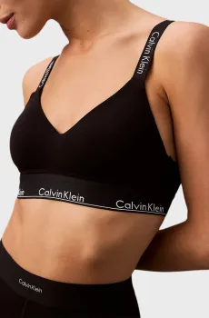 Женский черный бюстгальтер LGHT LINED BRALETTE Черный XS Calvin Klein 000QF7059E
