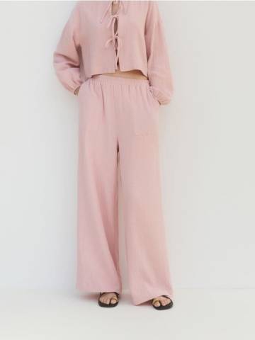Reserved - LADIES` TROUSERS - пастельний рожевий - YH525-03X Reserved - LADIES` TROUSERS - пастельний рожевий - YH525-03X