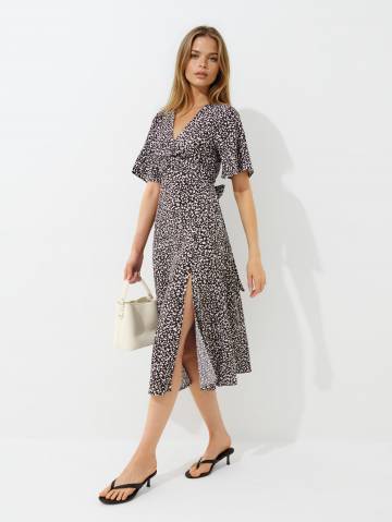 Mohito - Сукня міді з короткими рукавами - коричневий - L