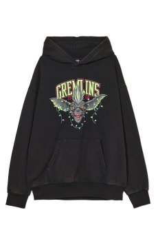 Cropp - Чорне худі Gremlins - чорний