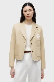 Женский бежевый блейзер CHINO DRESSING Бежевый 38 Tommy Hilfiger WW0WW50146