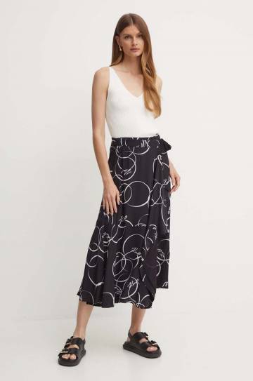 Юбка Karl Lagerfeld цвет чёрный maxi расклешённая 245W1203 Юбка Karl Lagerfeld цвет чёрный maxi расклешённая 245W1203
