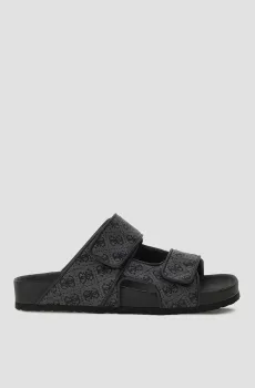 Мужские темно-серые слайдеры с узором Серый 43 Guess FMGIGJ.FAL03;COBLA