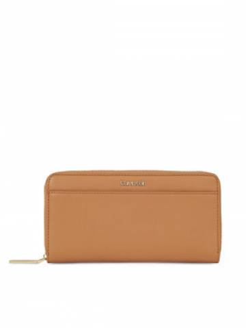 Calvin Klein Жіночий гаманець Ck Must Lg Z/A W/Slip K60K610949 Коричневий Calvin Klein Жіночий гаманець Ck Must Lg Z/A W/Slip K60K610949 Коричневий