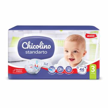 Детские подгузники Chicolino Standarto размер 3 (4-9 кг), 46 шт Детские подгузники Chicolino Standarto размер 3 (4-9 кг), 46 шт