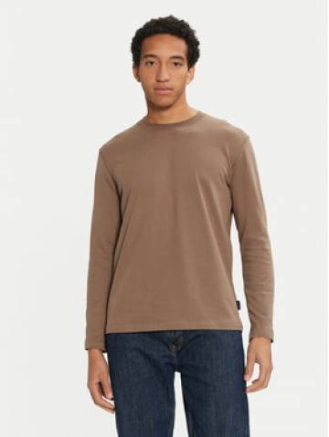 Sisley Longsleeve 3B7SS1045 Коричневий Regular Fit Sisley Longsleeve 3B7SS1045 Коричневий Regular Fit