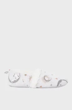 Женские светло-серые тапочки MALOU Серый 38-39 Etam 6537393